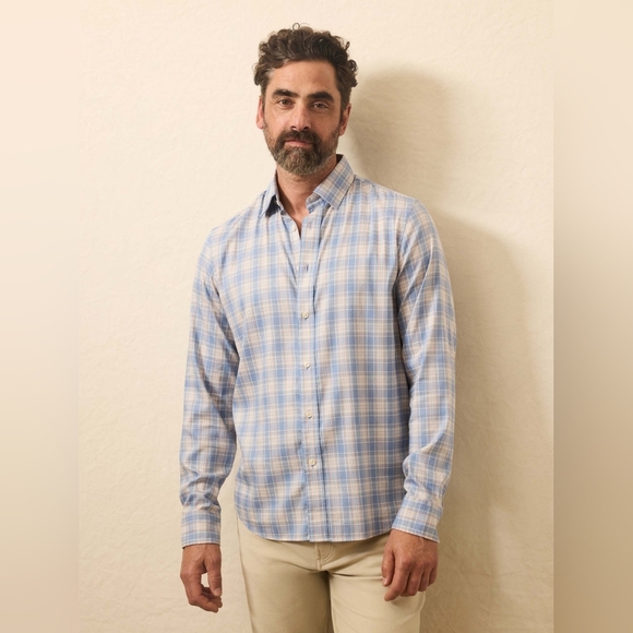 Faherty Movement™ Shirt - Everbay Coast Plaid Size Medium